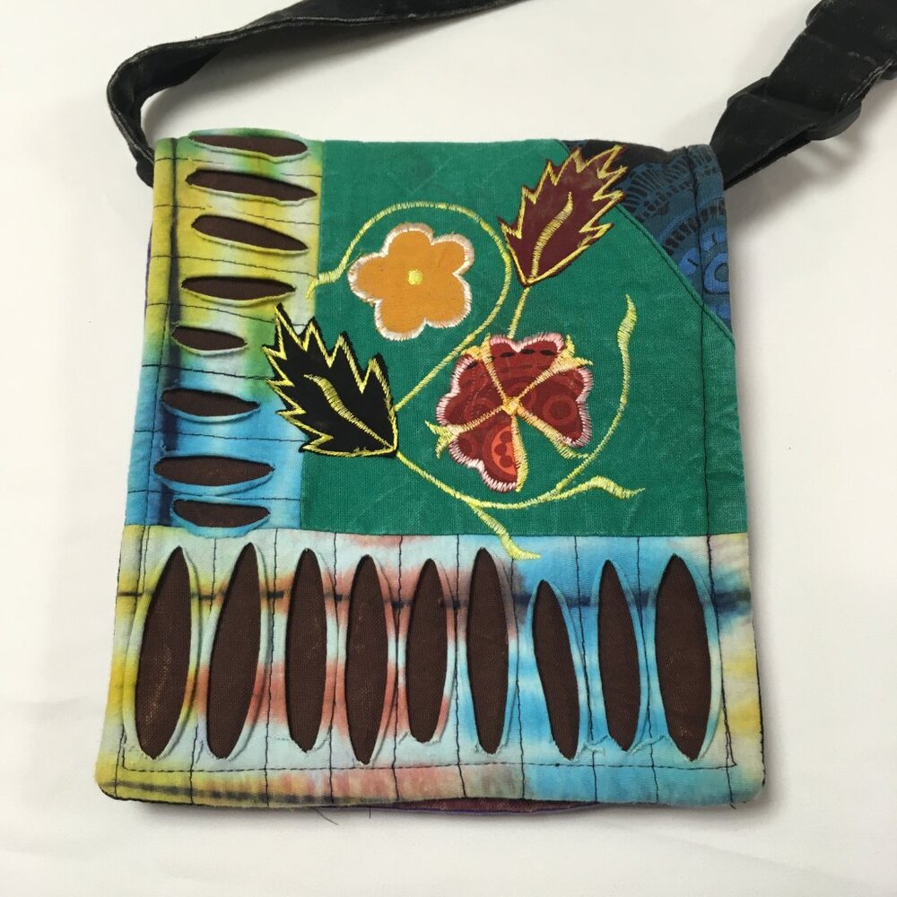 Karma Circle Crossbody Bag Colorful Boho Adjustable Strap Fun Hippie Festival
